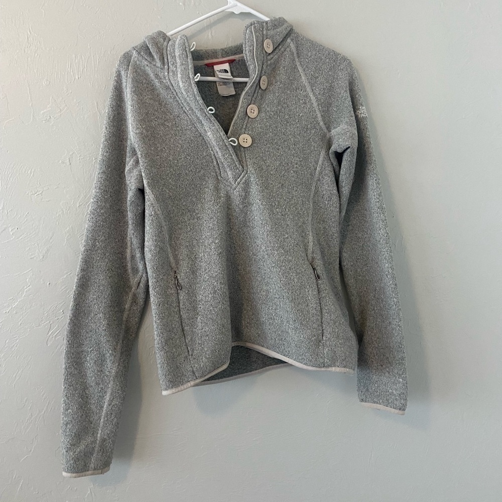 Northface Grey Button Up Pullover - image 1